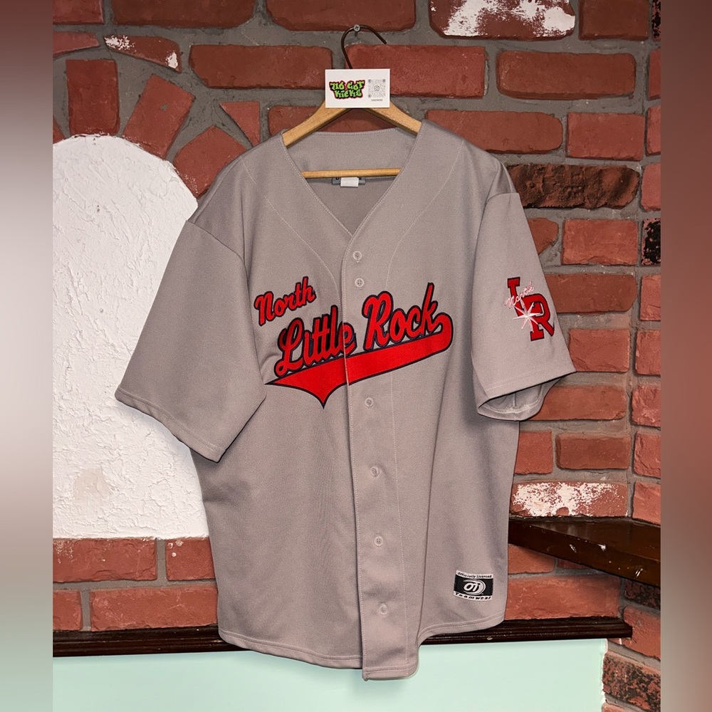 MiLB OT Sports Authentic ARKANSAS TRAVELERS North Little Rock Grey Jersey Large
